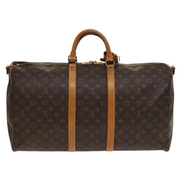 LOUIS VUITTON Monogram Keepall Bandouliere 55 Boston Bag M41414 LV Auth 138604 - Picture 2 of 16